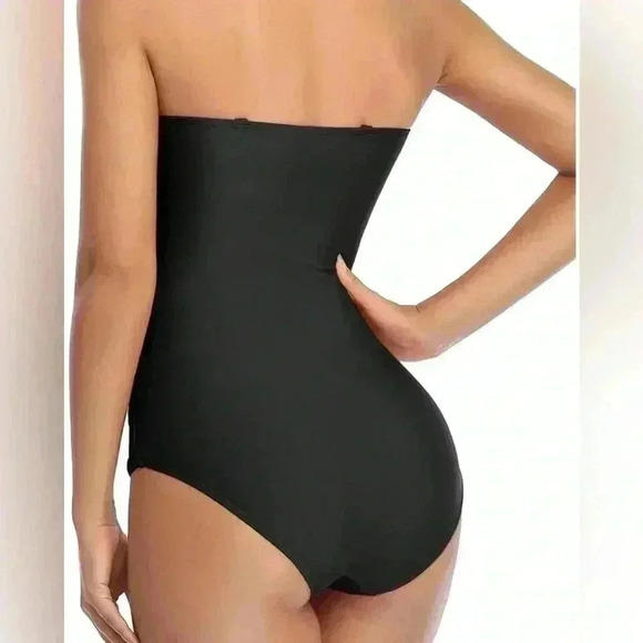 Smismivo womens size XL one pc swimsuit ruched tummy control removable straps - Picture 3 of 3